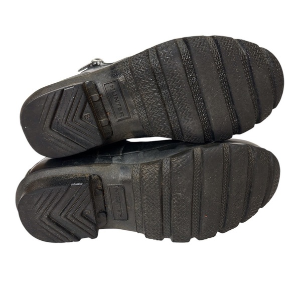 Hunter Unisex Tall Rain Boots Black Boy Size-4/Girl Size-5 GUC - Picture 6 of 8